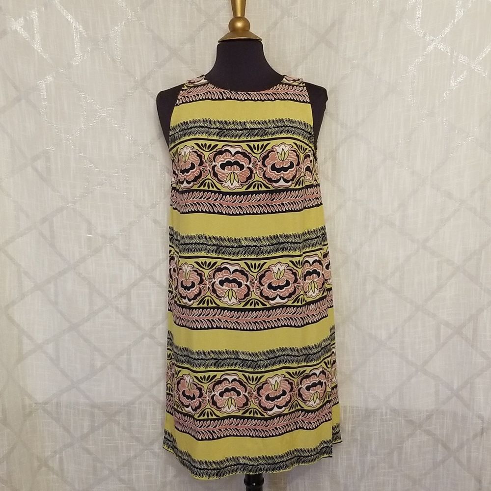 Loft Dress Women's Small Boho Striped Color Block Hippie Layer Summer